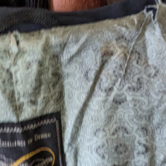 Men's Vintage Double Breasted Navy Blue Trench Coat 44 - Picture 6 of 8